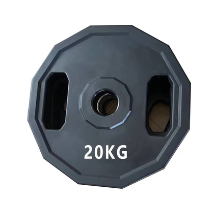 Rubber Dodecagon 12 Side Barbell Dumbbell Plates Home Gym Lifting Training