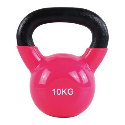 Olahraga Besi Berwarna-warni Kettlebell 20kg Vinyl Coated Kettlebell Cross Fit Training