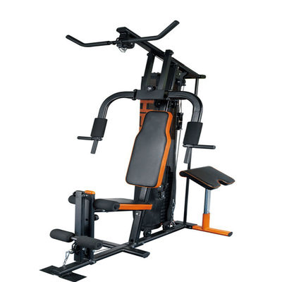 Peralatan Fitness Gym Multi Fungsional 93kg Black Home Gym Machine
