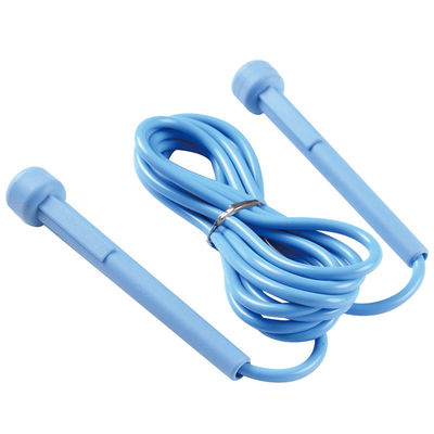 Weighted Speed Sport Steel Cable Skipping Rope Pvc Jumping Rope Blue