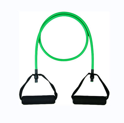 Green Foam Handle Gym Crossfit Equipment TPE Resistance Exercise Band