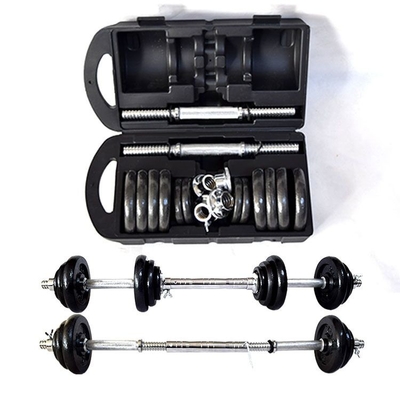 Adjustable Barbell Dumbbell Set 50kg Beban Gratis Dengan Kasing
