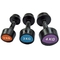 Free Weights Fitness Workout Rubber Coated Round Dumbbells